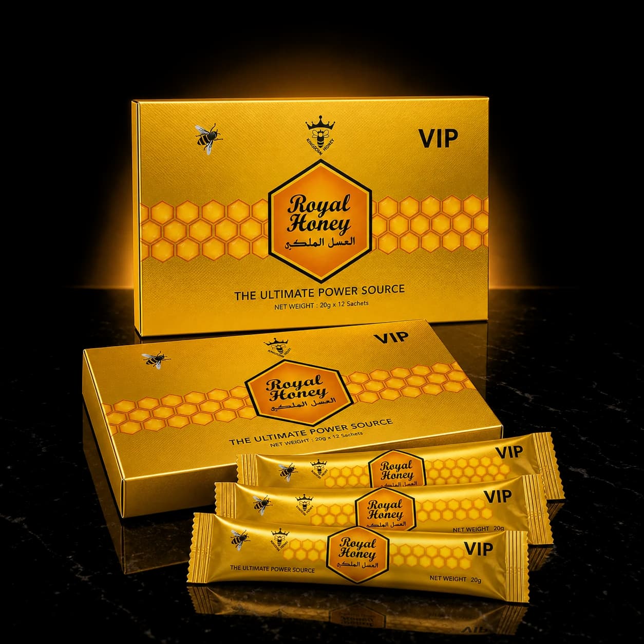 Royal Honey VIP — 2 Cajas (24 Sobres)